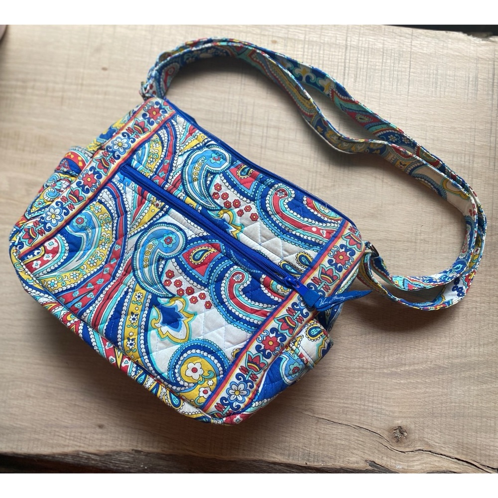 Vera Bradley Marina Paisley Cross Body Hobo Bag